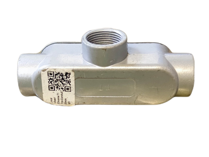 T Conduit Tee Conduit 1 inch made from durable metal for electrical wiring connections
