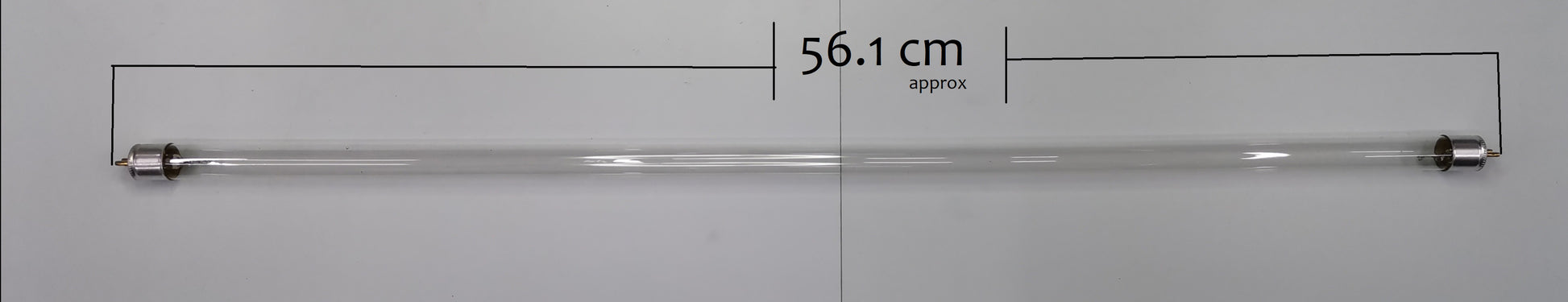 T5 Fluorescent Lamp 14 Watts measuring approximately 56.1 cm in length with metal end caps