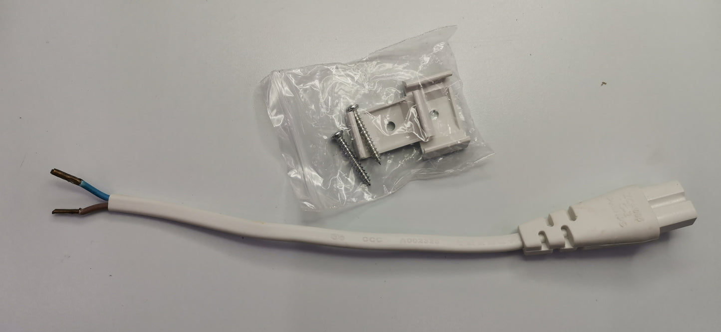 Philips T5 Fluorescent Lamp 28 Watts Daylight connector wire with mounting clips and screws