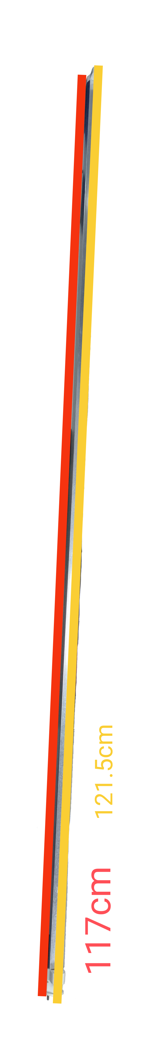 Orbik T8 36W to T5 28W conversion kit with clear and colored wiring for easy installation