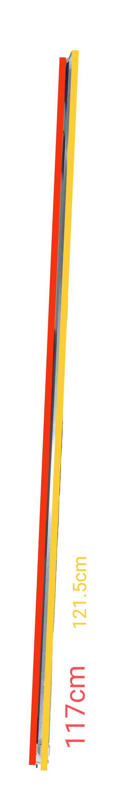 Orbik T8 36W to T5 28W conversion kit with clear and colored wiring for easy installation