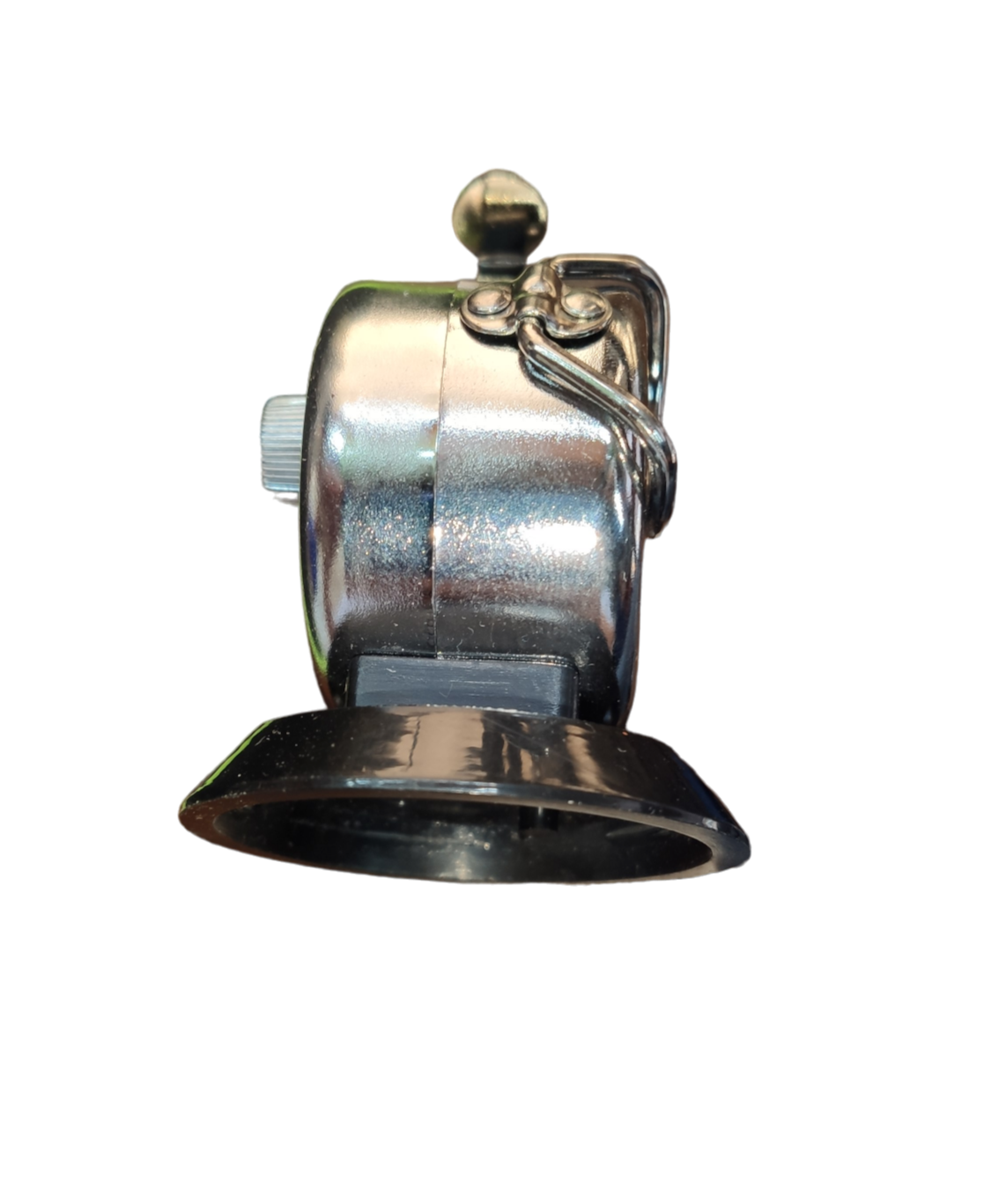 Silver metal Tactical Counter 4 Digits gameplay accessory with reset button and clamp attachment