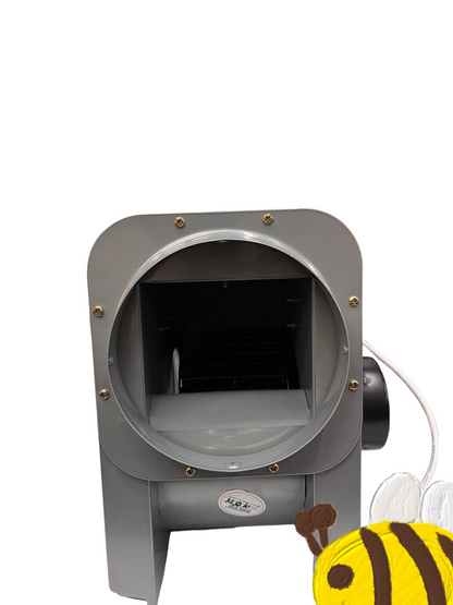 Tailee gray metal Suction Fan or Blower Fan exhaust fan with round vent and white power cord