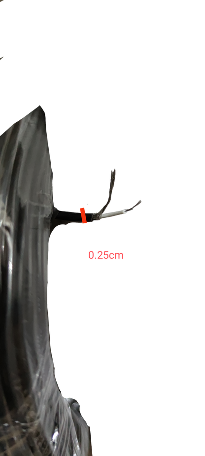 100 meter electrical wire Taiwan by Electx Electrical Supply showing close-up of wire end and insulation