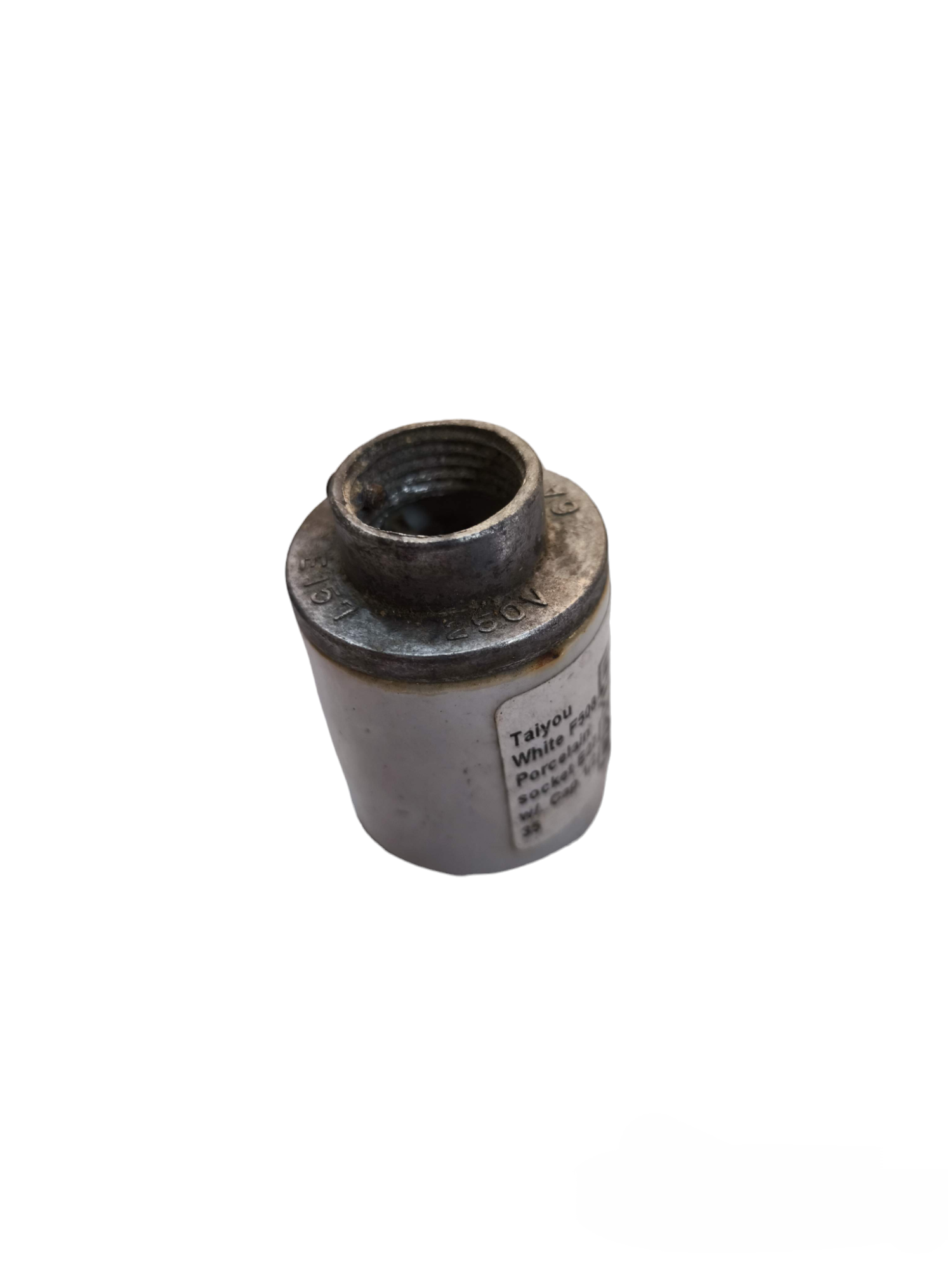 Taiyou porcelain E27 conduit socket for lighting installation and electrical accessories