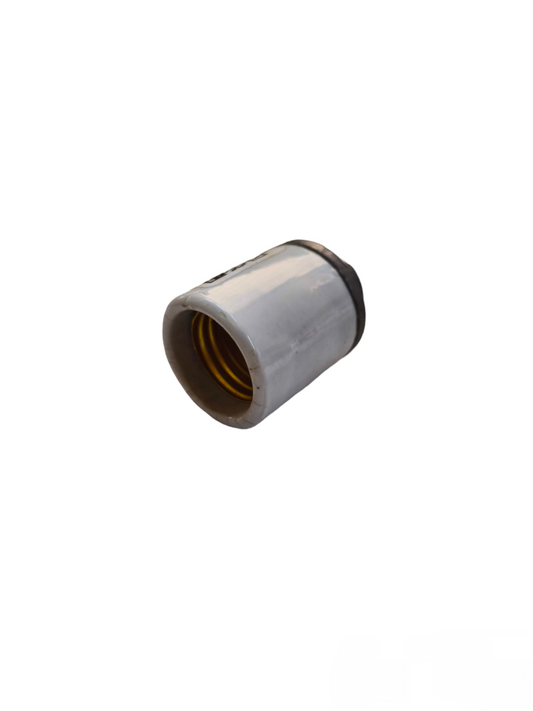 Taiyou porcelain E27 conduit socket lighting installation accessory in white ceramic