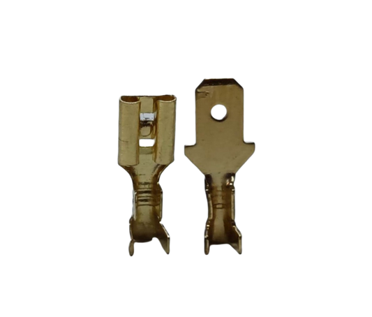 Gold Terminal Lugs Connector Type Male and Female suitable for reliable electrical connections