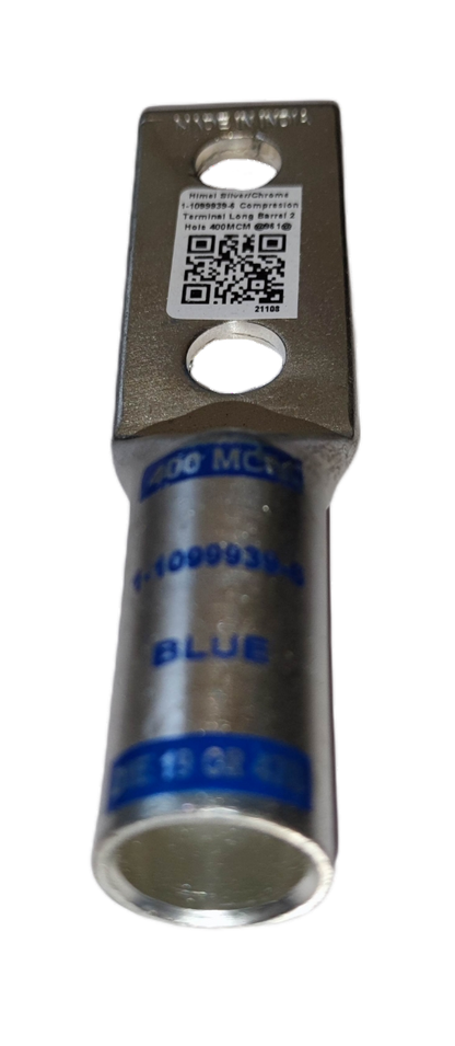 Utilux Terminal Lugs Long Barrel 2 Holes 400MCM electrical connector with metal construction