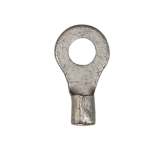 Terminal Lugs Ring Type Without Insulation in Silver Metal for Electrical Connections