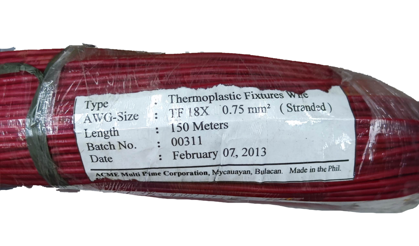 Roll of ACME & MARTON TF Wire 18 0.75mm Stranded thermoplastic wire with 150 meters length