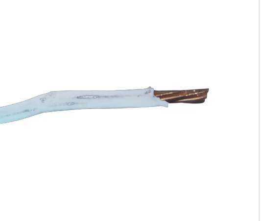 Duraflex THHN AWG 8 Stranded Wire - White with durable insulation for electrical applications