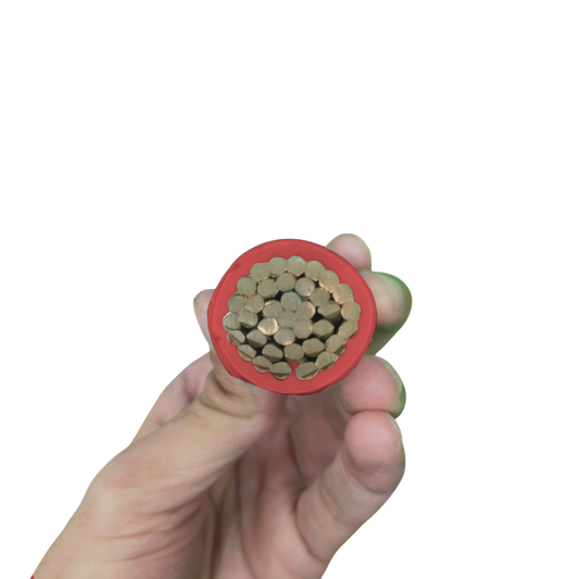 Philflex THHN wire showing cross-section with multiple copper strands for electrical applications