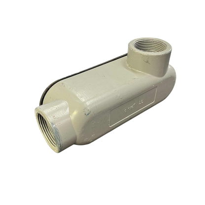 Local threaded LL conduit body designed for efficient electrical wiring connections