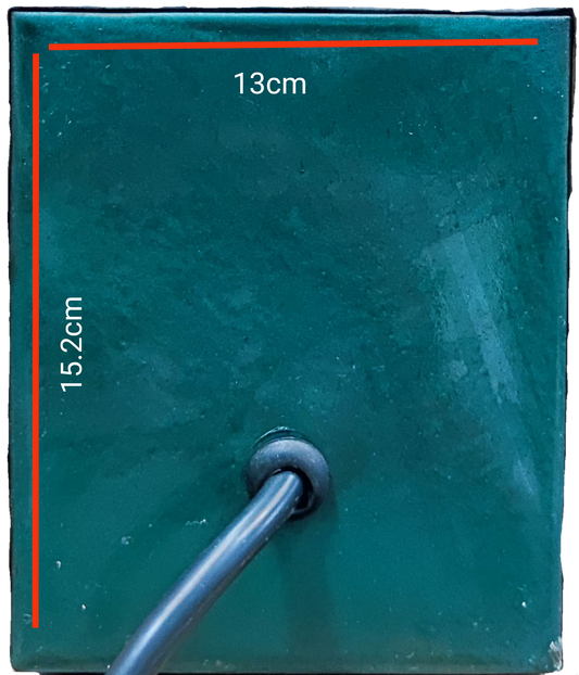 Back view of CE door chime showing cable and size 250W Variable Transformer 145 - 220V