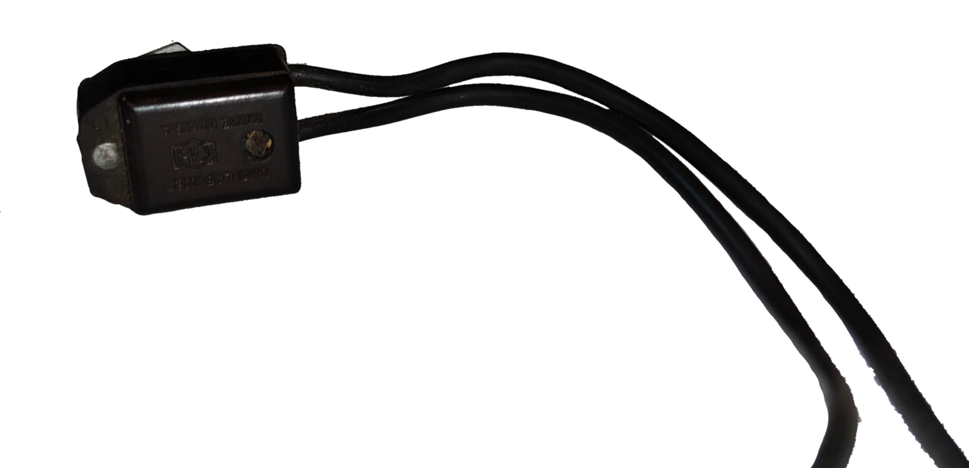Black Toggle Switch 4A 250V USA with wires for power points and electrical switches