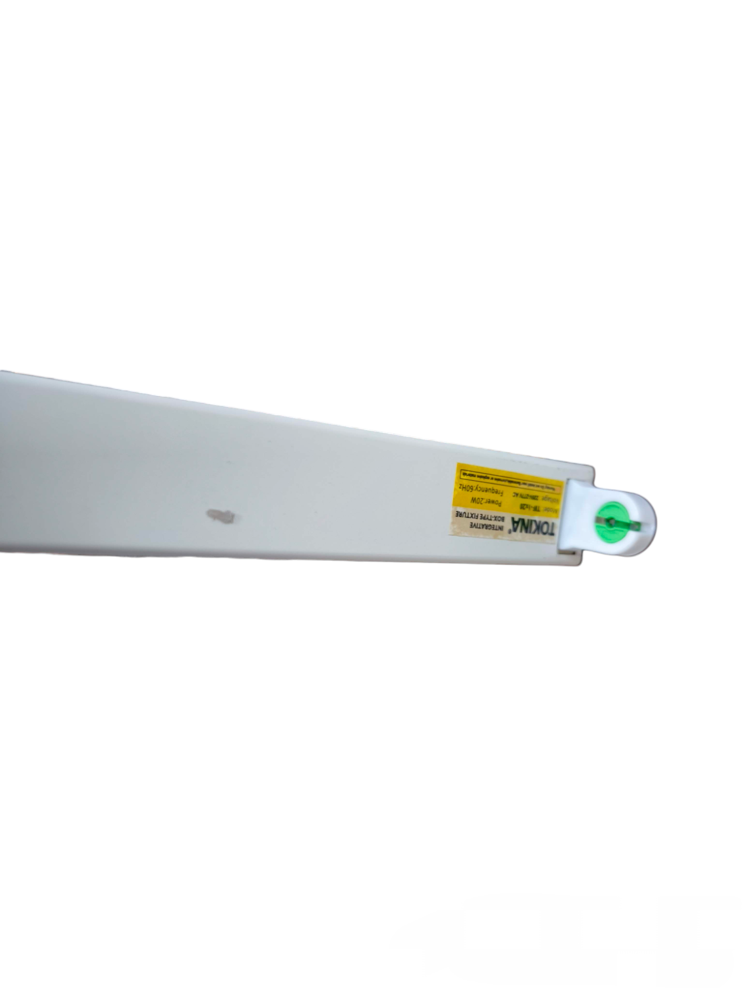 Tokina 1x20W Electronic Box Type Fixture lighting installation accessory in white with label and green detail