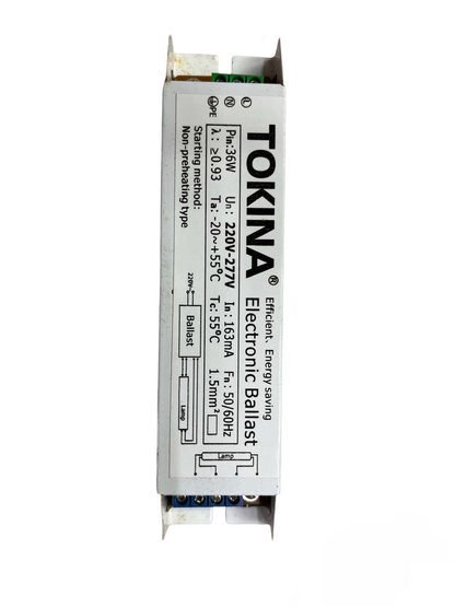 Tokina 1x36W Electronic Ballast 220V for efficient lighting installation and energy saving