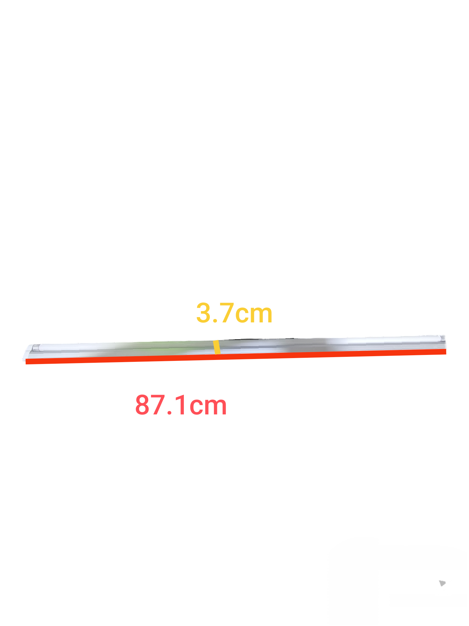 Tokina 21W T-5 Batten Fluorescent Tube compact fluorescent bulb measuring 87.1 cm long and 3.7 cm wide