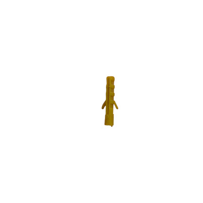 Yellow plastic wall anchor plug for drywall and masonry screws Tox 4mm x 2cm