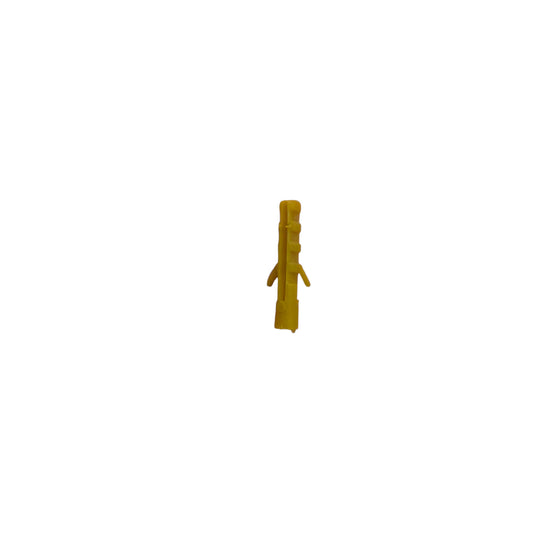 Yellow plastic wall anchor plug for drywall and masonry screws Tox 4mm x 2cm