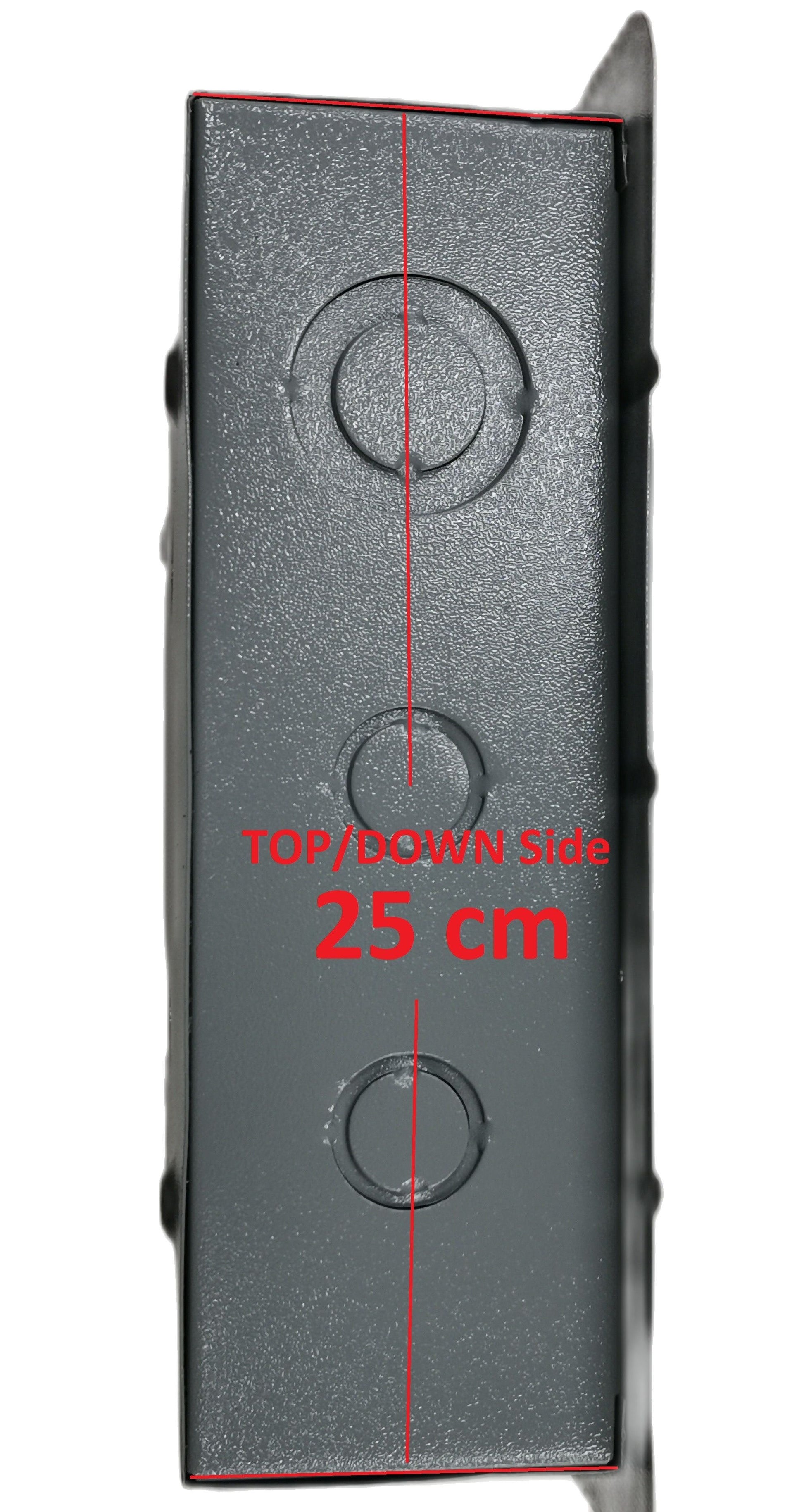 4x4 panel board TQL electrical circuitry part in gray metal with 25 cm length from America vendor