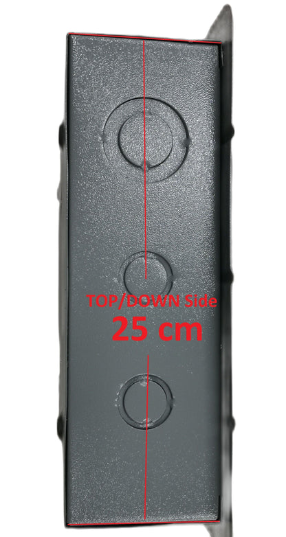 4x4 panel board TQL electrical circuitry part in gray metal with 25 cm length from America vendor