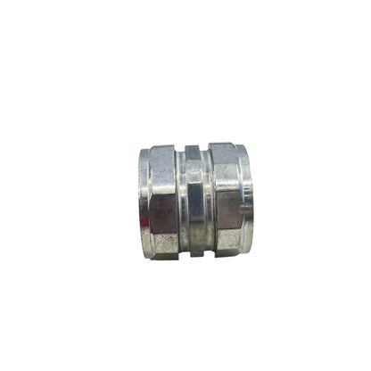 Local EMT Coupling Compression Type 50mm galvanized steel conduit connector with compression nuts