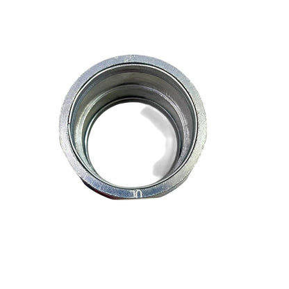 Local EMT Coupling Compression Type 50mm galvanized steel conduit connector top view for electrical conduit