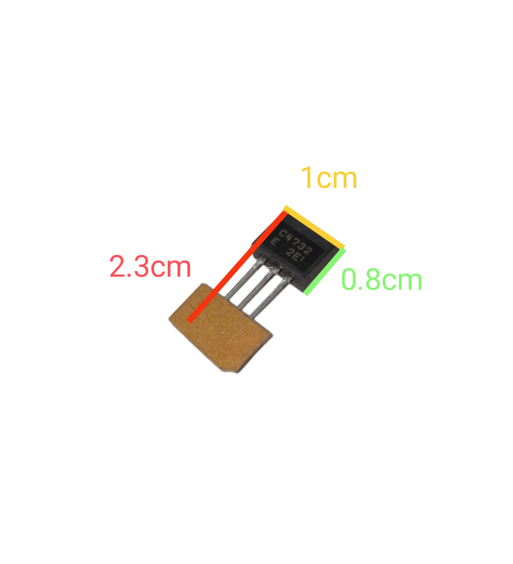 Transistor different kinds electrical circuitry part with dimensions 2.3 cm by 1 cm by 0.8 cm from China