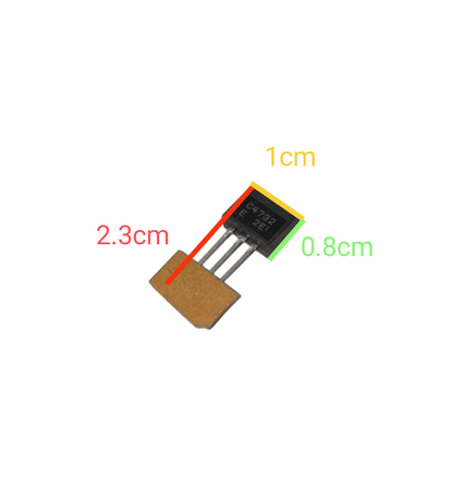 Transistor different kinds electrical circuitry part with dimensions 2.3 cm by 1 cm by 0.8 cm from China