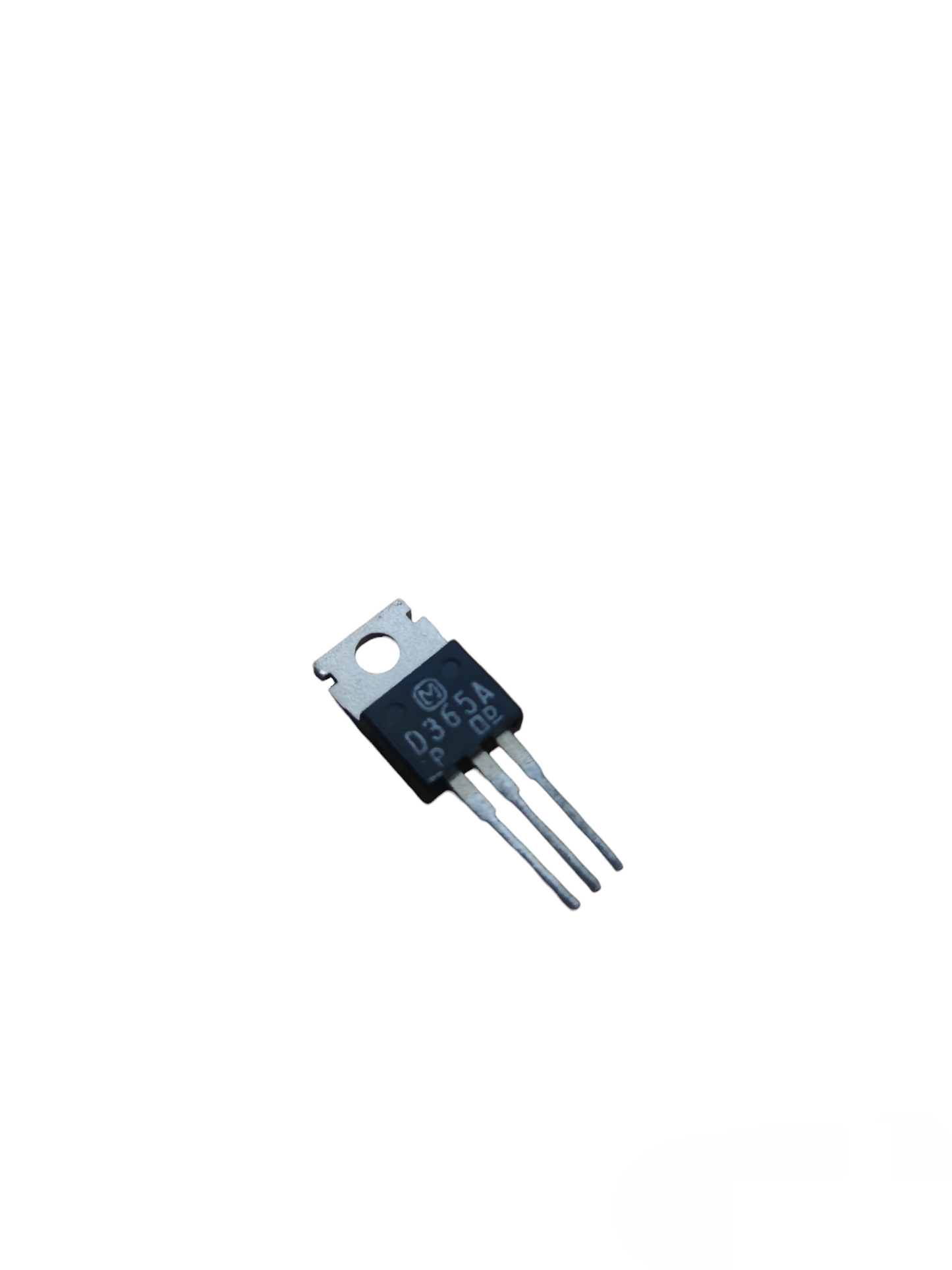 Close-up of a Transistors Different Kind Classic Series electronic component with three metal leads