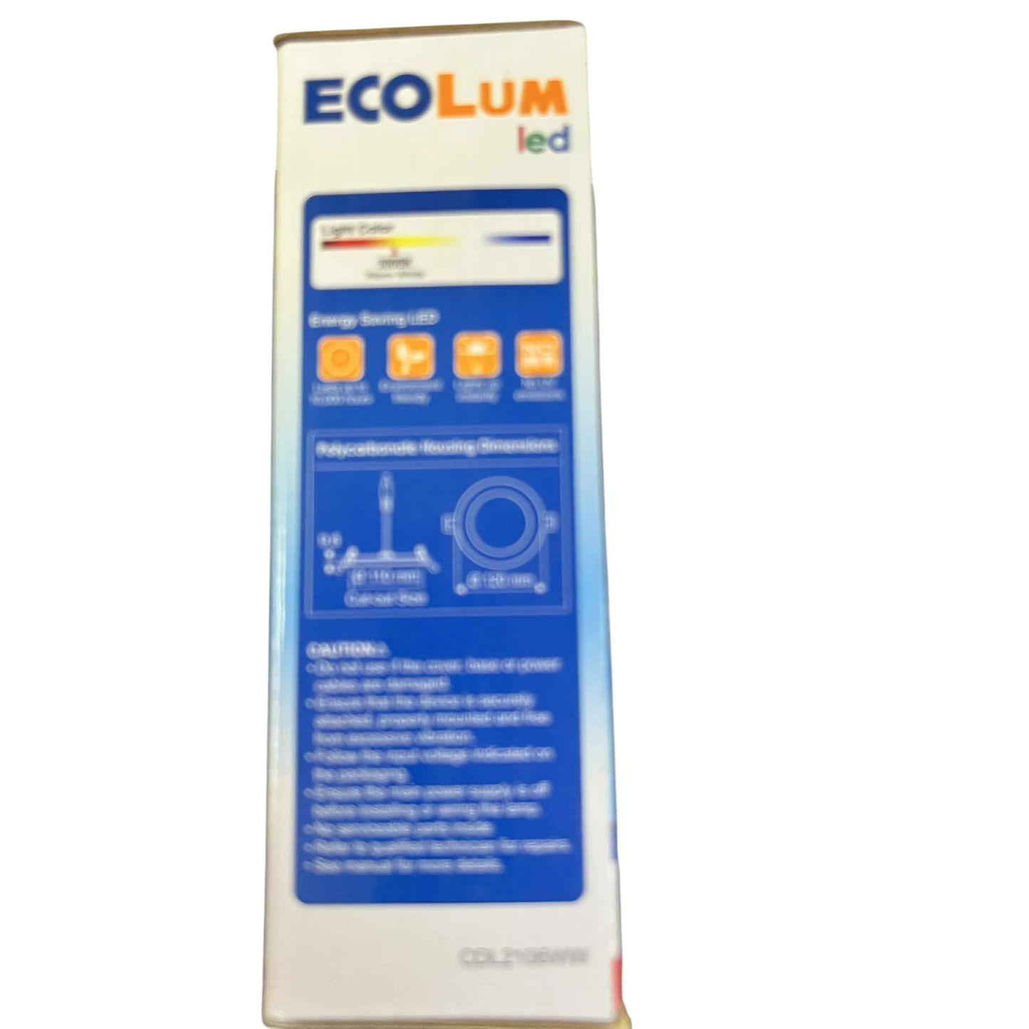 Ecolum 6W LED Round Recessed Slim Downlight 220V Warm White 120mm