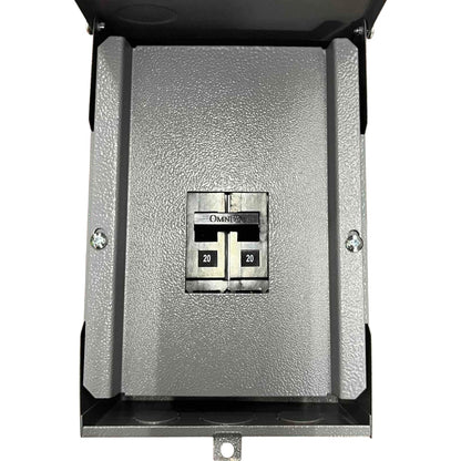 America Nema 3R Panel Box Housing for TQC 2 Pole Bolt-on Circuit Breakers
