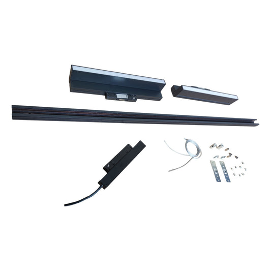 Magnetic Track Light 1 Meter 26mm with 2pcs 18W LED Foldable Flood 220V Warm White ( ILLUMIQ TERRA)