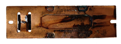 Triangle 40W Magnetic Ballast 0.43A electrical circuitry part with rust and damage