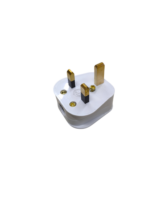 White Type G Plug 13A 220V UK Plug with three gold-plated pins from China