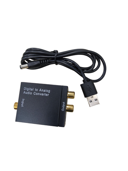 Type G to Type F adapter for Europe digital to analog audio converter with USB cable