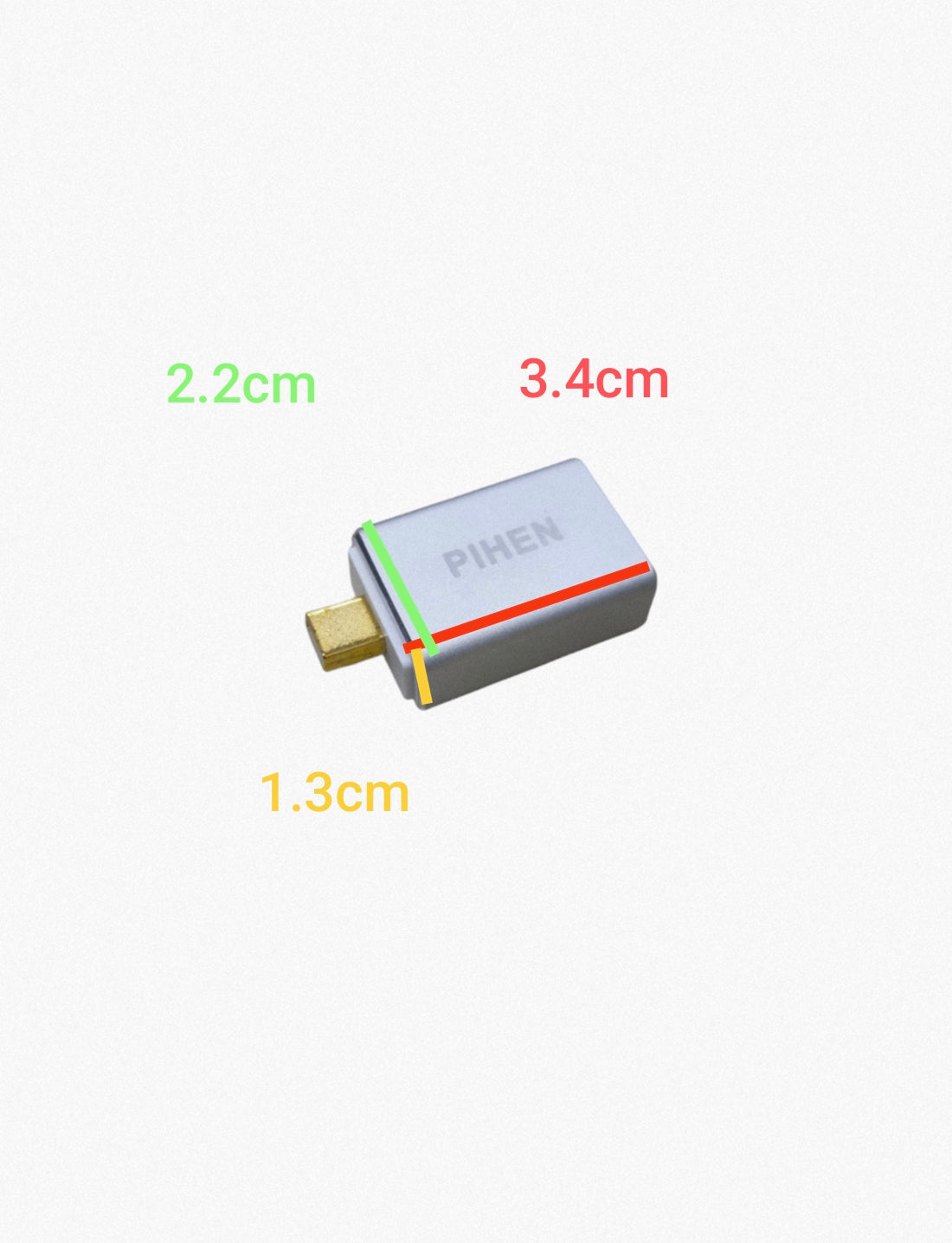 Compact Type G to Type F adapter for Europe power adaptor and charger from China with dimensions