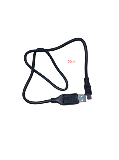 Black USB charging cable with Type G to Type F adapter for Europe for power adaptors and chargers