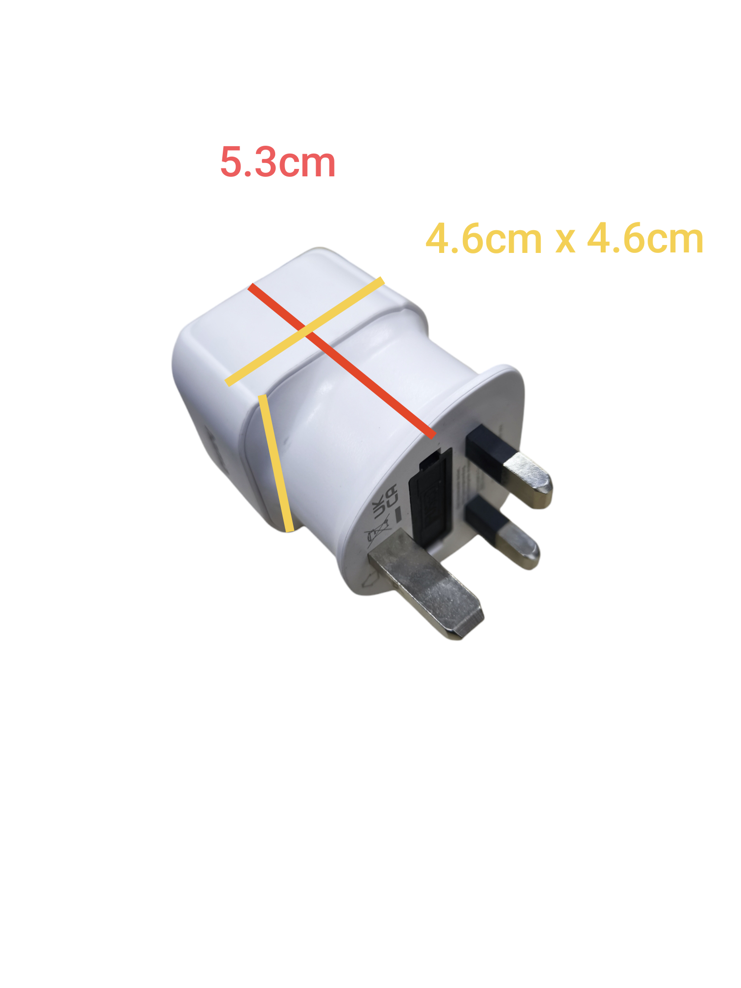 Type G to Type F adapter for Europe power adaptor and charger from China with compact design