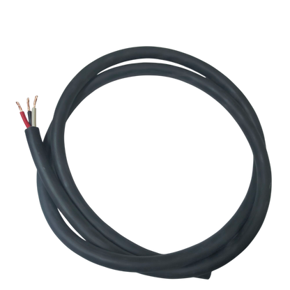 Phelps Dodge 2.0mm royal cord 3 core wire with black insulation and exposed copper ends