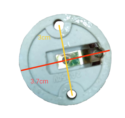 E14 porcelain socket receptacle white round lamp holder with two screw holes and metal contact for lighting fixtures