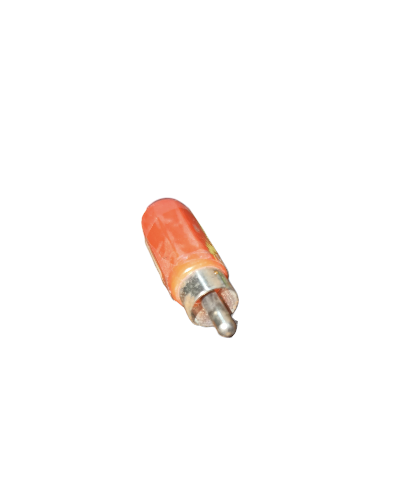 RCA Plug Plastic Red single male audio video connector with metal tip replacement part from China
