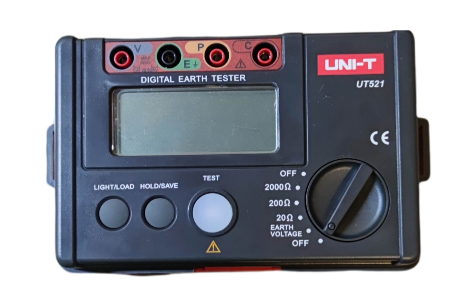 Electx Electrical Supply Digital Earth Leakage Tester UNI-T UT521 with LCD screen and control dial