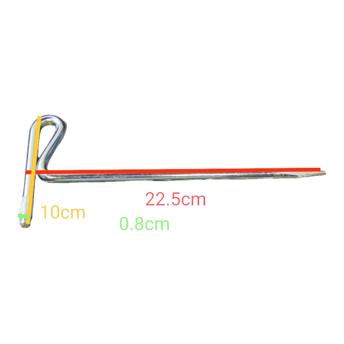 UNI-T Digital Earth Leakage Tester Grounding Rod with 22.5cm Length for Accurate Testing