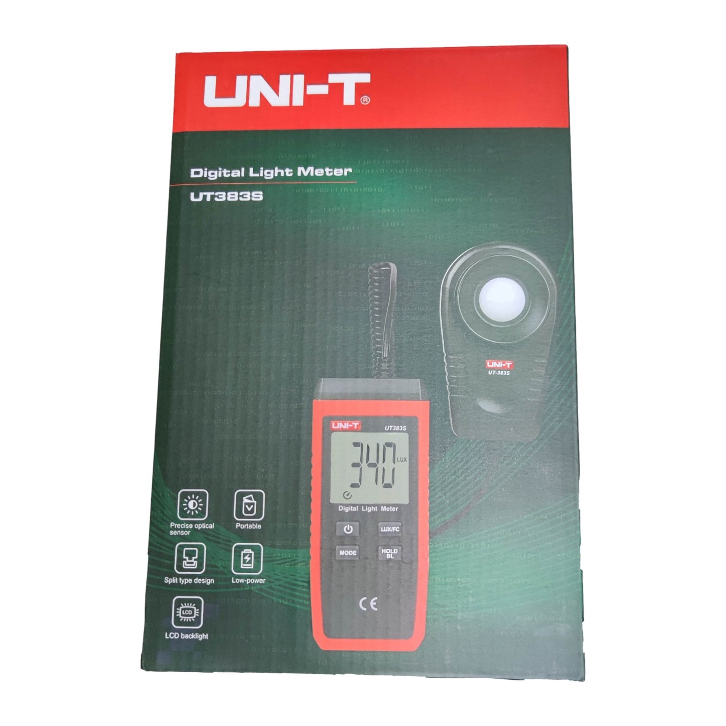 UNI-T Digital Light Meter UT383S with LCD backlight for accurate light measurements