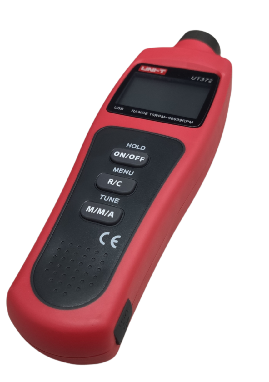 UNI-T Non Contact Tachometer UT372 digital handheld tester with display and control buttons