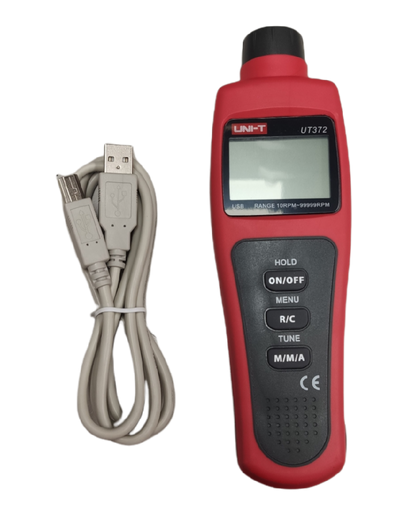 UNI-T Non Contact Tachometer UT372 with USB cable for measuring rotational speed