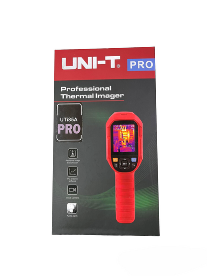 UNI-T Professional Thermal Imager UTi85A handheld scanner with red casing and thermal display