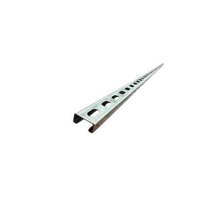 Unistrut Channel Half Sloted 41mm steel slotted cable management rail for mounting pipes and conduits